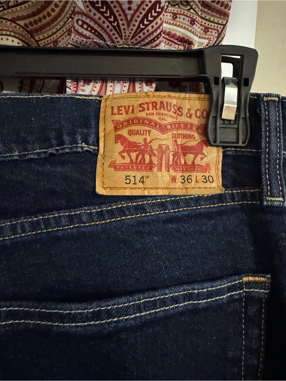 Levi's 514™ Slim Straight Jeans in Dark Blue Denim